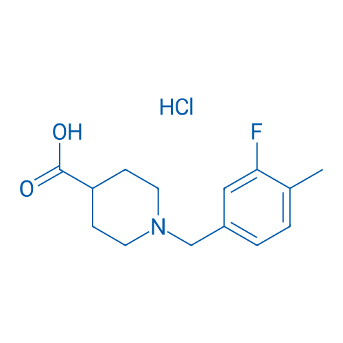 1-(3-Fluoro-4-methylbenzyl)piperidine-4-carboxylic acid hydrochloride 5g