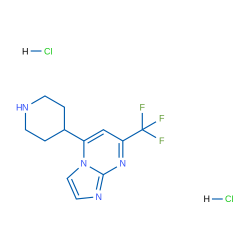 5-(Piperidin-4-yl)-7-(trifluoromethyl)imidazo[1,2-a]pyrimidine dihydrochloride 1g
