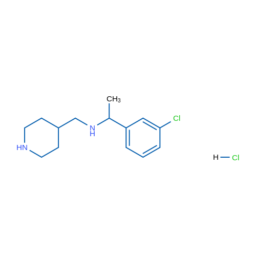 1-(3-Chlorophenyl)-N-(piperidin-4-ylmethyl)ethanamine hydrochloride 1g