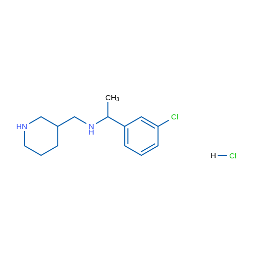 1-(3-Chlorophenyl)-N-(piperidin-3-ylmethyl)ethanamine hydrochloride 1g