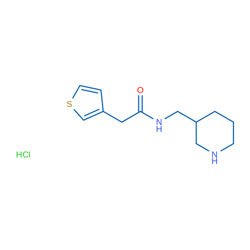 N-(Piperidin-3-ylmethyl)-2-(thiophen-3-yl)acetamide hydrochloride 1g