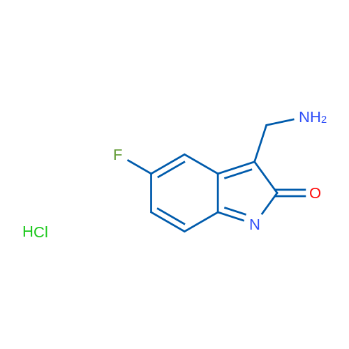 3-(Aminomethyl)-5-fluoroindolin-2-one hydrochloride 250mg