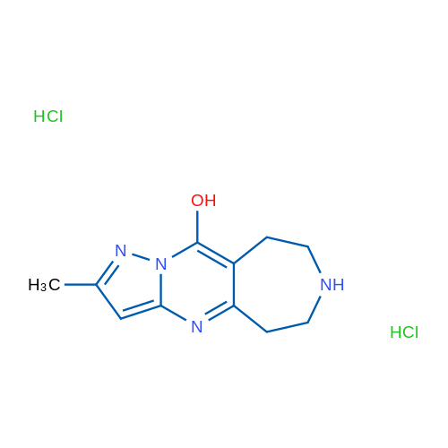 2-MEthyl-6,7,8,9-tetrahydro-5h-pyrazolo[1',5':1,2]pyrimido[4,5-d]azepin-10-ol dihydrochloride 1g