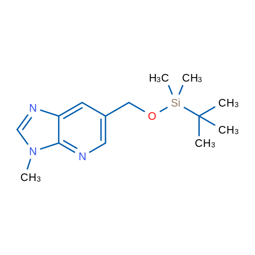 6-(((tert-Butyldimethylsilyl)oxy)methyl)-3-methyl-3H-imidazo[4,5-b]pyridine 1g