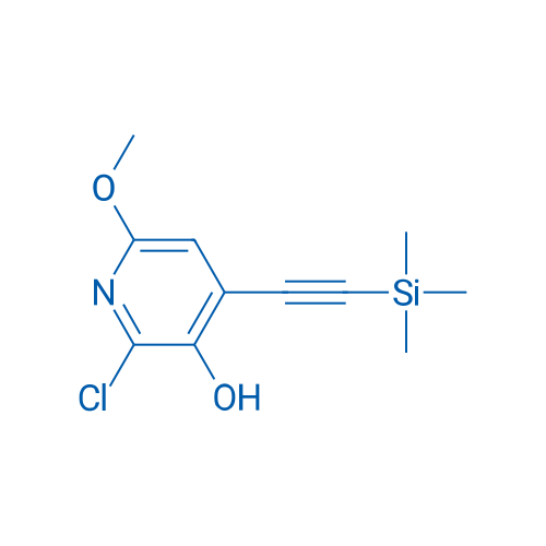 2-Chloro-6-methoxy-4-((trimethylsilyl)ethynyl)pyridin-3-ol 1g