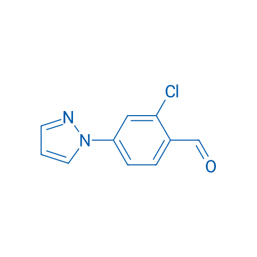 2-Chloro-4-(1H-pyrazol-1-yl)benzaldehyde 250mg