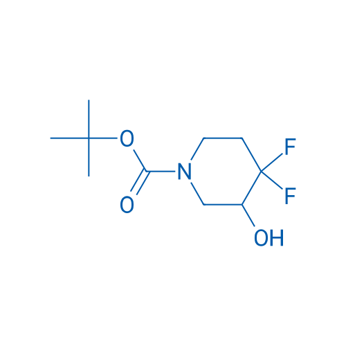 tert-Butyl 4,4-difluoro-3-hydroxypiperidine-1-carboxylate 250mg