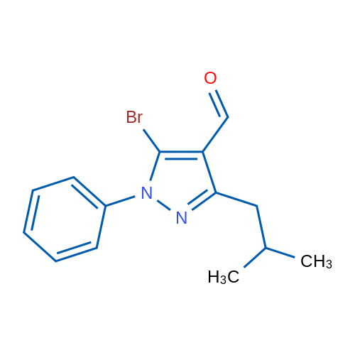 5-Bromo-3-isobutyl-1-phenyl-1H-pyrazole-4-carbaldehyde 1g