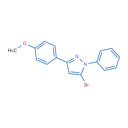 5-Bromo-3-(4-methoxyphenyl)-1-phenyl-1H-pyrazole 1g