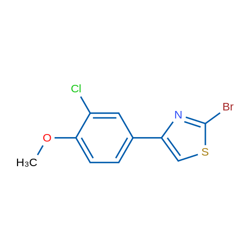 2-Bromo-4-(3-chloro-4-methoxyphenyl)thiazole 1g