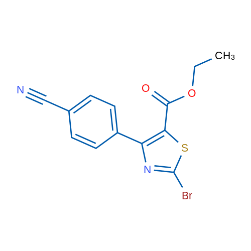 Ethyl 2-bromo-4-(4-cyanophenyl)thiazole-5-carboxylate 1g