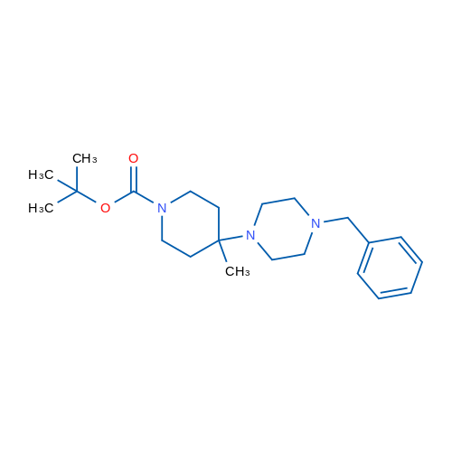 tert-Butyl 4-(4-benzylpiperazin-1-yl)-4-methylpiperidine-1-carboxylate 250mg
