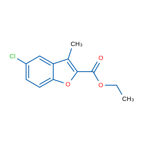 Ethyl 5-chloro-3-methylbenzofuran-2-carboxylate 1g