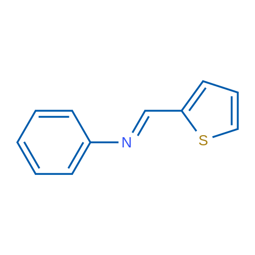 (1E)-N-Phenyl-1-(thiophen-2-yl)methanimine 1g