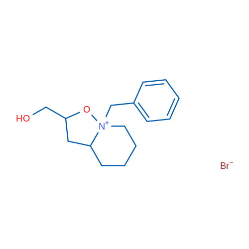 8-Benzyl-2-(hydroxymethyl)-octahydro-[1,2]oxazolo[2,3-a]pyridin-8-ium bromide 1g