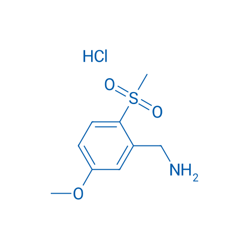 (5-Methoxy-2-(methylsulfonyl)phenyl)methanamine hydrochloride 1g