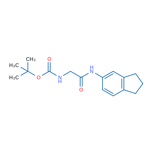 tert-Butyl N-{[(2,3-dihydro-1H-inden-5-yl)carbamoyl]methyl}carbamate 1g
