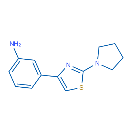3-(2-(Pyrrolidin-1-yl)thiazol-4-yl)aniline 1g