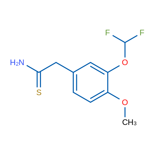 2-[3-(Difluoromethoxy)-4-methoxyphenyl]ethanethioamide 1g