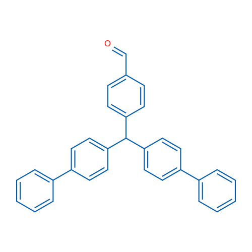 4-(Di([1,1'-biphenyl]-4-yl)methyl)benzaldehyde 1g