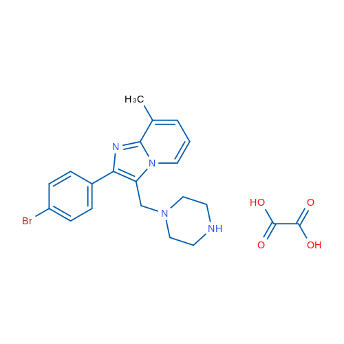 2-(4-Bromophenyl)-8-methyl-3-(piperazin-1-ylmethyl)imidazo[1,2-a]pyridine oxalate 1g