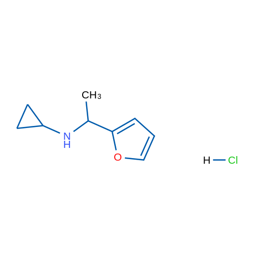 N-[1-(Furan-2-yl)ethyl]cyclopropanamine hydrochloride 50mg
