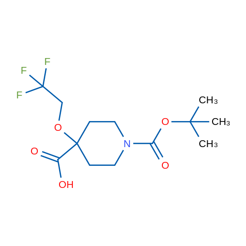 1-(tert-Butoxycarbonyl)-4-(2,2,2-trifluoroethoxy)piperidine-4-carboxylic acid 1g