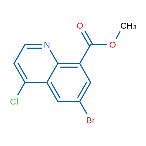 Methyl 6-bromo-4-chloroquinoline-8-carboxylate 1g