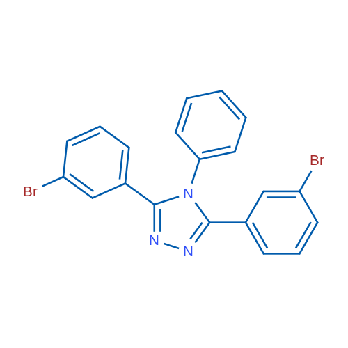 3,5-Bis(3-bromophenyl)-4-phenyl-4H-1,2,4-triazole 1g