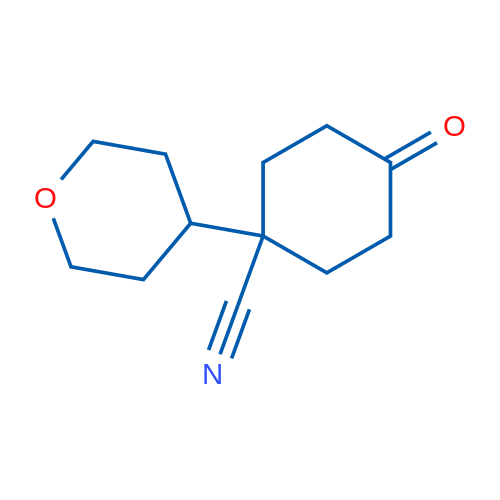 4-Oxo-1-(tetrahydro-2H-pyran-4-yl)cyclohexanecarbonitrile 100mg