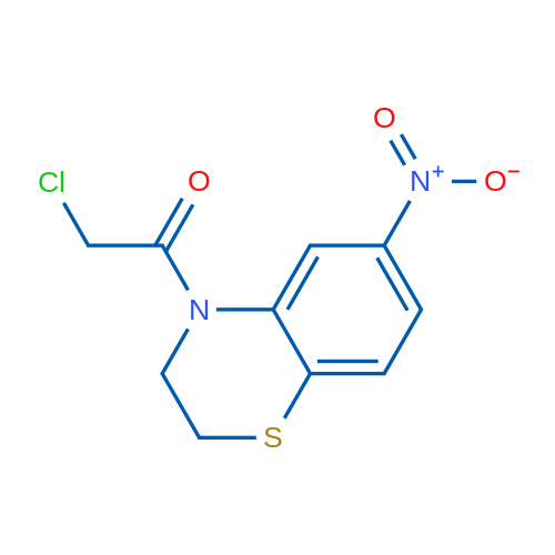 2-Chloro-1-(6-nitro-2h-benzo[b][1,4]thiazin-4(3H)-yl)ethanone 1g