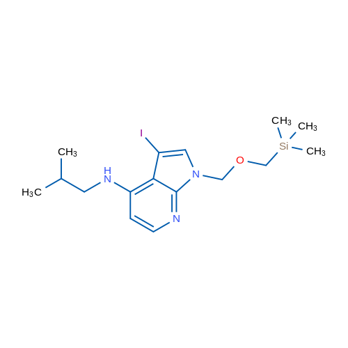 3-Iodo-N-isobutyl-1-(((trimethylsilyl)methoxy)methyl)-1H-Pyrrolo[2,3-b]pyridin-4-amine 1g