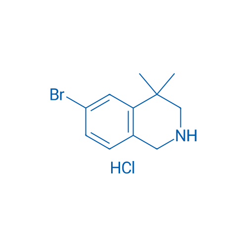 6-Bromo-4,4-dimethyl-1,2,3,4-tetrahydroisoquinoline hydrochloride 250mg