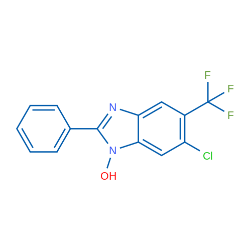6-Chloro-2-phenyl-5-(trifluoromethyl)-1H-benzo[d]imidazol-1-ol 1g