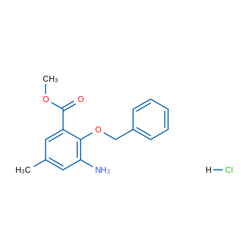 Methyl 3-amino-2-(benzyloxy)-5-methylbenzoate hydrochloride 1g