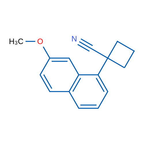 1-(7-Methoxynaphthalen-1-yl)cyclobutane-1-carbonitrile 250mg