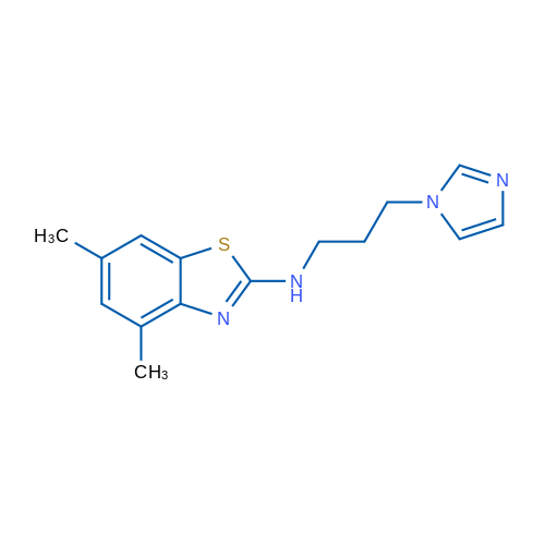 N-[3-(1H-imidazol-1-yl)propyl]-4,6-dimethyl-1,3-benzothiazol-2-amine 5g