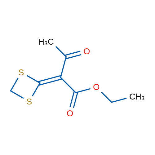 Ethyl 2-(1,3-dithietan-2-ylidene)-3-oxobutanoate 1g