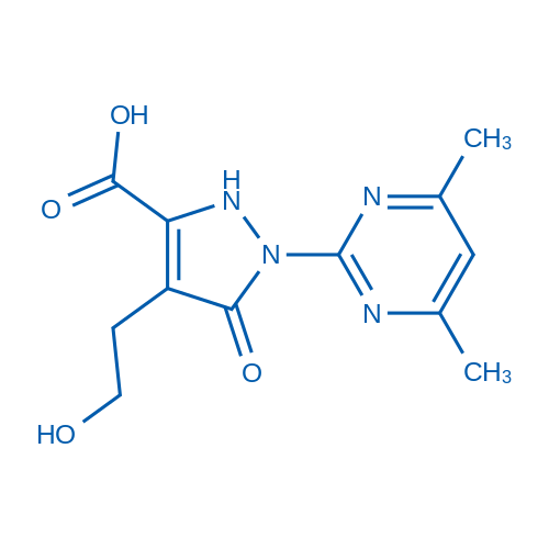 1-(4,6-Dimethylpyrimidin-2-yl)-4-(2-hydroxyethyl)-5-oxo-2,5-dihydro-1H-pyrazole-3-carboxylic acid 10g