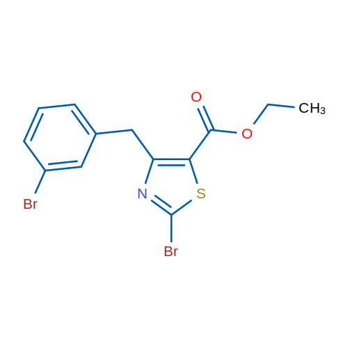Ethyl 2-bromo-4-(3-bromobenzyl)thiazole-5-carboxylate 1g