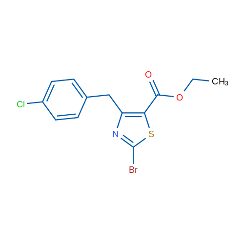 Ethyl 2-bromo-4-(4-chlorobenzyl)thiazole-5-carboxylate 1g