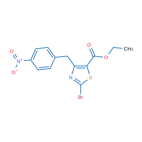Ethyl 2-bromo-4-(4-nitrobenzyl)thiazole-5-carboxylate 1g
