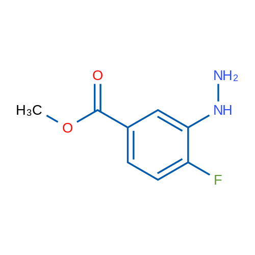 MEthyl 4-fluoro-3-hydrazinylbenzoate 250mg