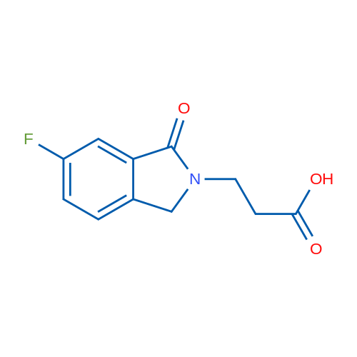 3-(6-FLuoro-1-oxoisoindolin-2-yl)propanoic acid 250mg