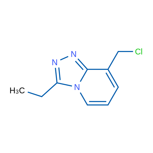 8-(CHloromethyl)-3-ethyl-[1,2,4]triazolo[4,3-a]pyridine 250mg
