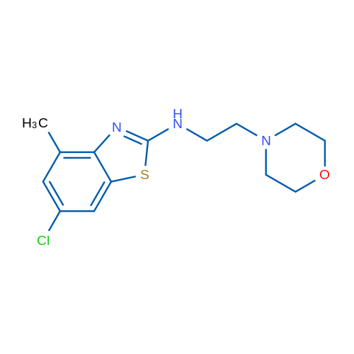 6-chloro-4-methyl-N-(2-morpholinoethyl)benzo[d]thiazol-2-amine 5g