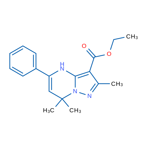 Ethyl 2,7,7-trimethyl-5-phenyl-4,7-dihydropyrazolo[1,5-a]pyrimidine-3-carboxylate 1g