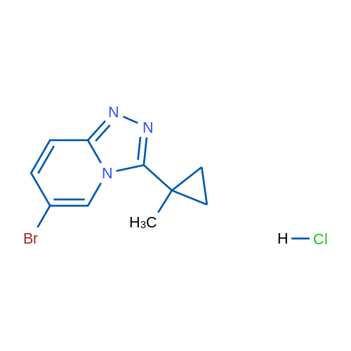 6-Bromo-3-(1-methylcyclopropyl)-[1,2,4]triazolo[4,3-a]pyridine hydrochloride 1g