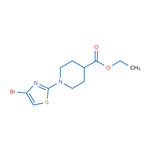 Ethyl 1-(4-bromothiazol-2-yl)piperidine-4-carboxylate 1g