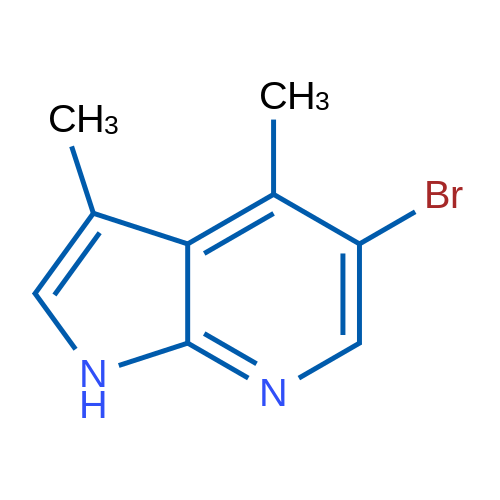 5-Bromo-3,4-dimethyl-1H-pyrrolo[2,3-b]pyridine 1g